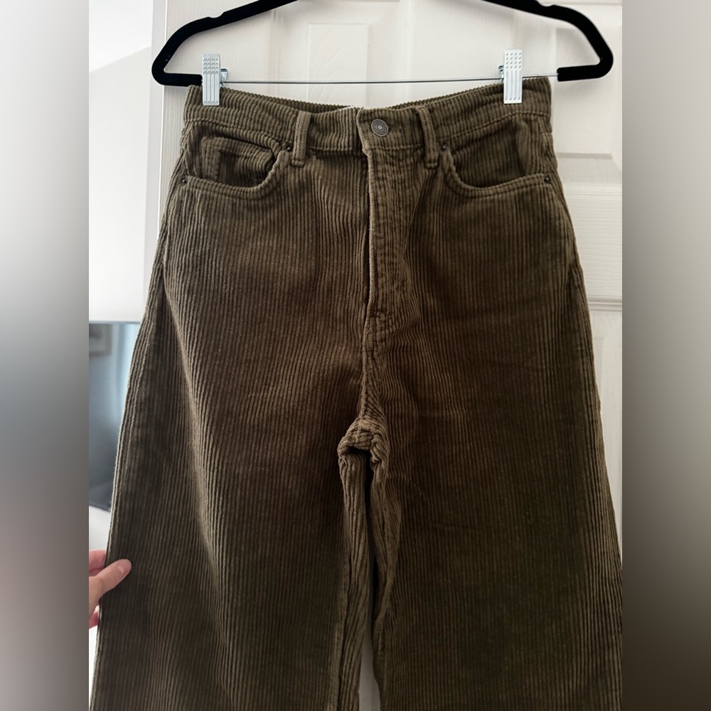 Cary High Rise Slouchy Wide Leg Corduroy Pants